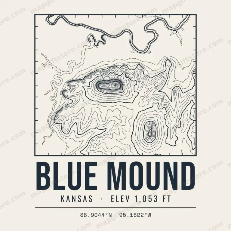 Blue Mound topo map