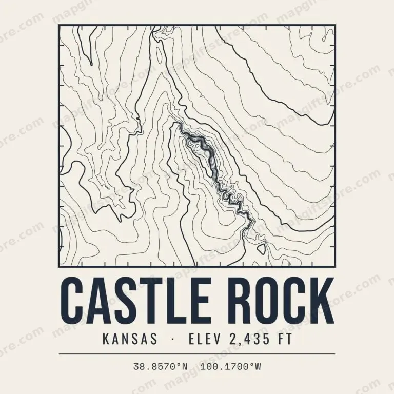 Castle Rock topo map