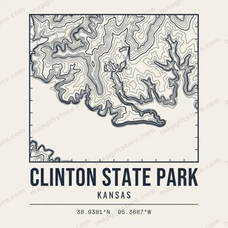 Clinton State Park topo map