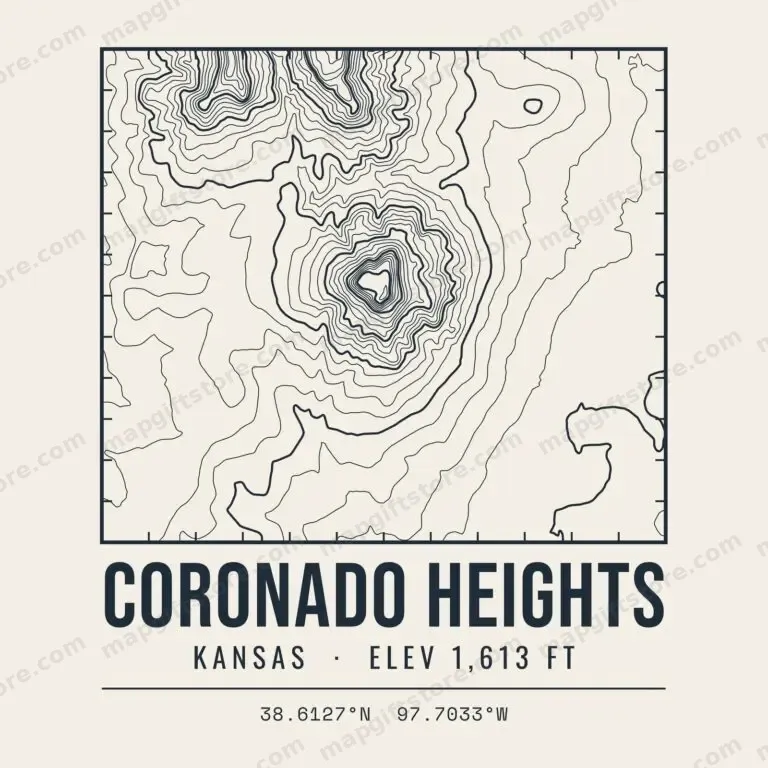 Coronado Heights topo map
