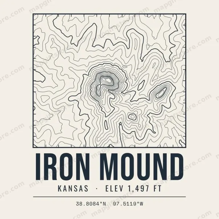 Iron Mound topo map