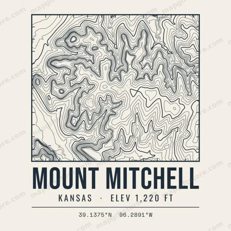 Mount Mitchell topo map