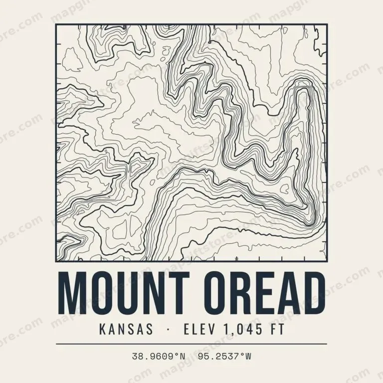 Mount Oread topo map