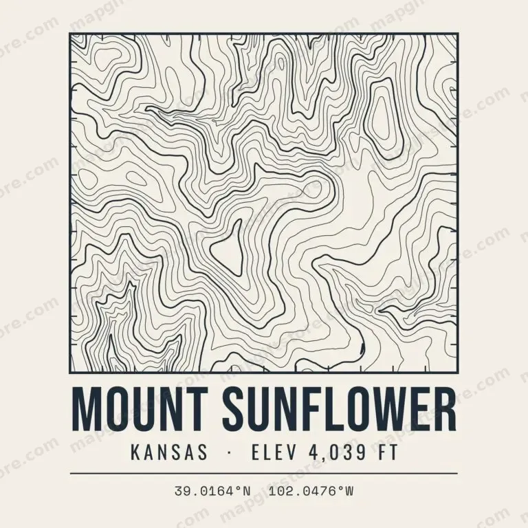 Mount Sunflower topo map