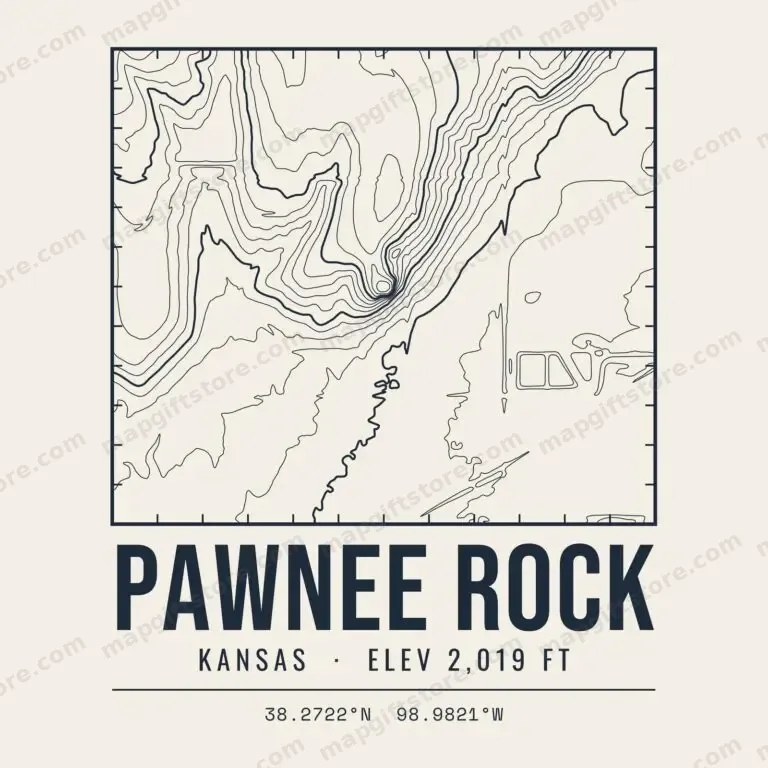Pawnee Rock topo map