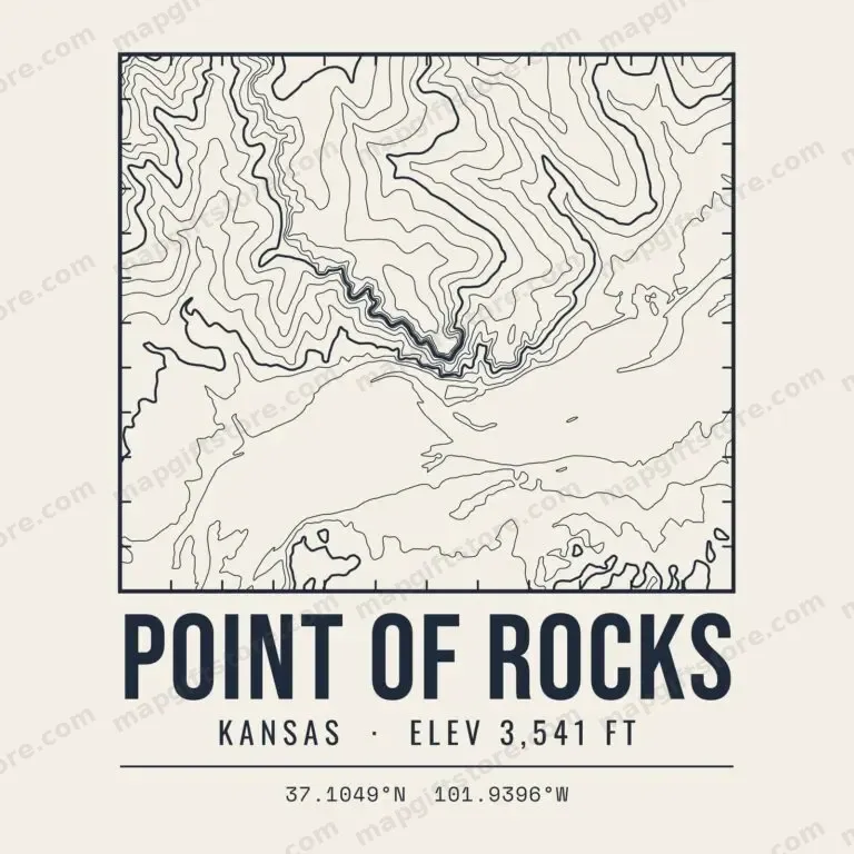 Point of Rocks topo map