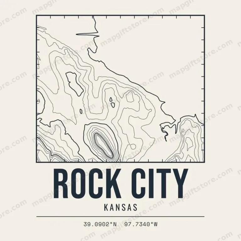 Rock City topo map