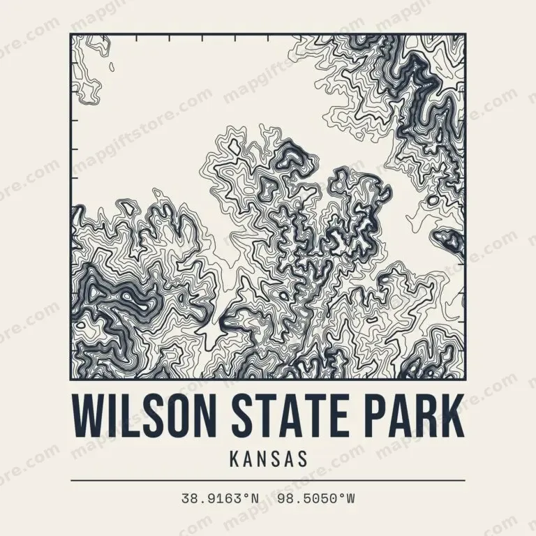 Wilson State Park topo map
